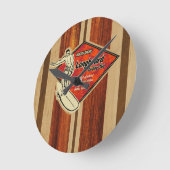 Waimea Surfboard Hawaiian Wall Clocks Ronde Klok (Hoek)