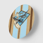 Waimea Surfboard Hawaiian Wall Clocks Ronde Klok (Hoek)