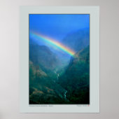 Waimia Canyon Rainbow - Kauai Poster (Voorkant)