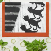  Wain Black Cat Moon Tea Towel Theedoek (Gevouwen)