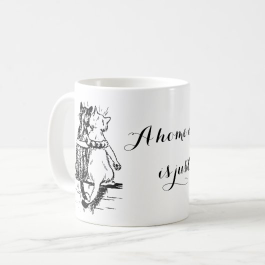  Wain Cat Home Art Koffiemok (Voorkant links)