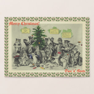  Wain Cats Kerstfeest Fun Folie Kaarten