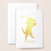  Wain Cats Kerstfeest Fun Folie Kaarten (Met envelop)