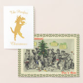  Wain Cats Kerstfeest Fun Folie Kaarten (Display)