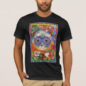  Wain Funky Flower Cat T-Shirt (Voorkant)