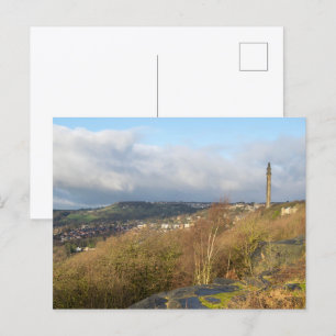 Wainhouse Tower vanaf Albert Promenade, Halifax Briefkaart