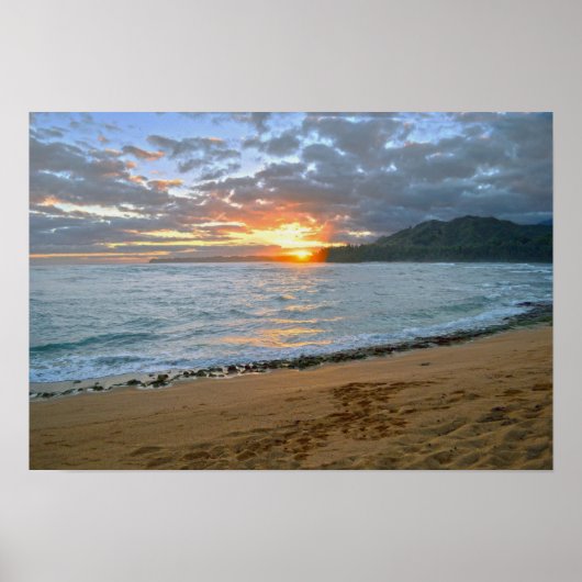 Wainiha Bay, Kauai, Hawaii, Sunrise Poster (Voorkant)