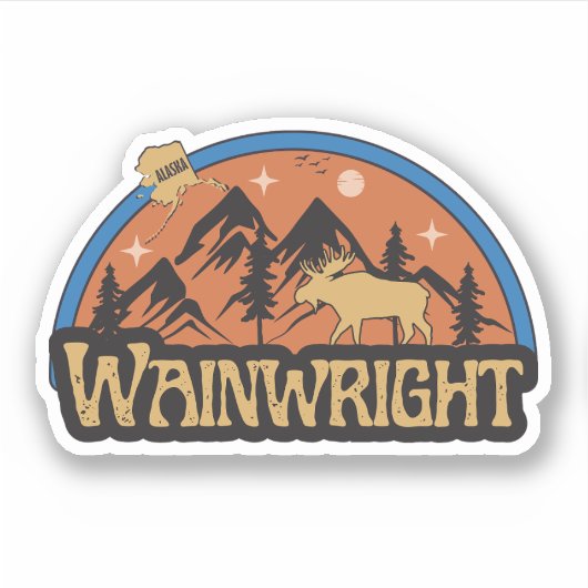 Wainwright, Alaska Sticker (Voorkant)