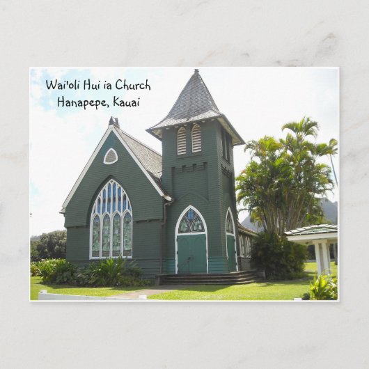 Wai'oli Hui ia Kerk Briefkaart (Voorkant)