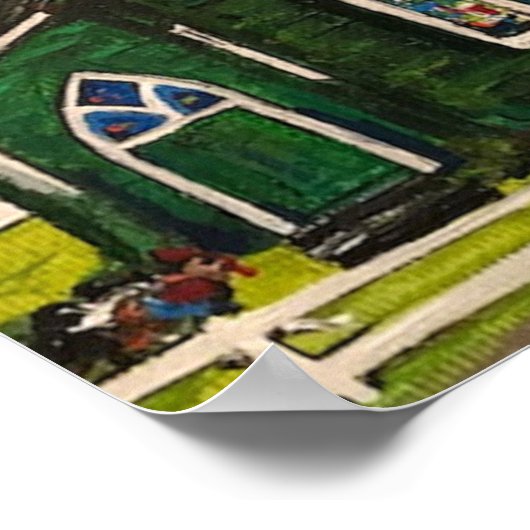 Waioli Huiia Church, Kauai Painting Poster (Hoek)