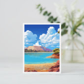 Waiotapu Thermal New Zealand Art Vintage Travel Briefkaart (Staand voorkant)