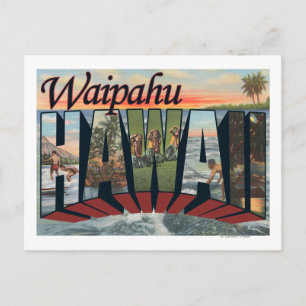 Waipahu, Hawaii - Grote letterscènes Briefkaart