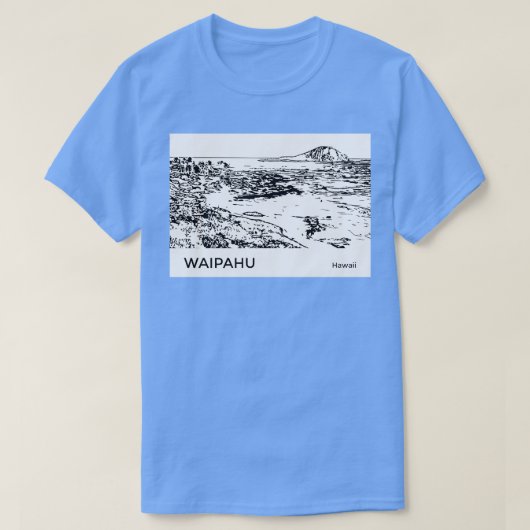 Waipahu Hawaii T-shirt (Design voorkant)