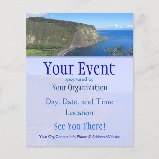 Waipio Valley Event Flyers (Voorkant)
