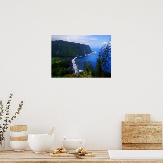 Waipio Valley Lookout, Hawaii, Print (Keuken)