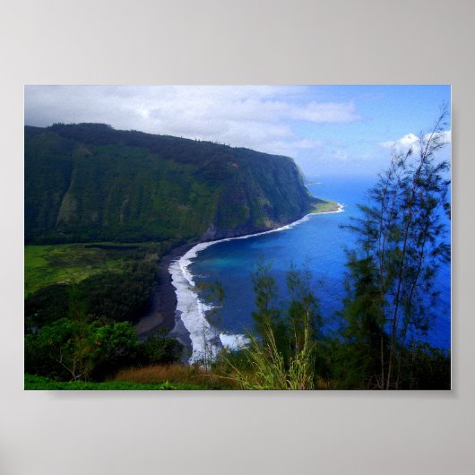 Waipio Valley-uitkijkpunt, Hawaï, print (Voorkant)