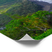Waipio Valley-uitkijkpunt, Hawaï, print (Hoek)