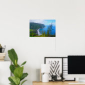 Waipio Valley-uitkijkpunt, Hawaï, print (Thuiskantoor)