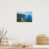 Waipio Valley-uitkijkpunt, Hawaï, print (Keuken)