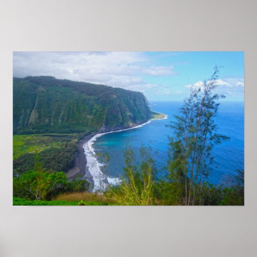 Waipio Valley-uitkijkpunt, Hawaï, print (Voorkant)