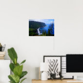Waipio Valley-uitzicht, Hawaï, afdruk Poster (Thuiskantoor)