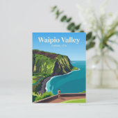 Waipio Valley-uitzicht USA Briefkaart (Staand voorkant)