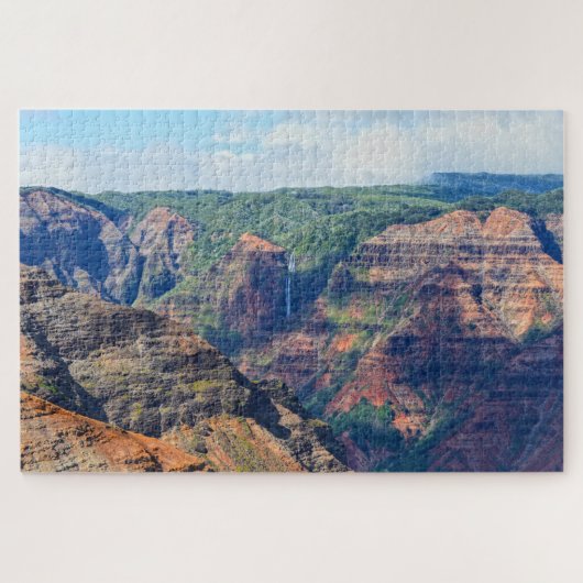 Waipoo-Herfsten in Waimea Canyon, Kauai, Hawaii Legpuzzel (Horizontaal)