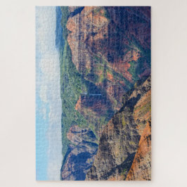 Waipoo-Herfsten in Waimea Canyon, Kauai, Hawaii Legpuzzel