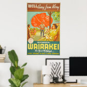  Wairakei Nieuw-Zeeland Reis Poster (Thuiskantoor)