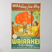  Wairakei Nieuw-Zeeland Reis Poster (Voorkant)