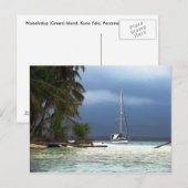 Waisaladup (Green) Island, Kuna Yala, Panama Briefkaart (Voorkant / Achterkant)