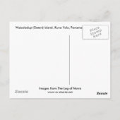 Waisaladup (Green) Island, Kuna Yala, Panama Briefkaart (Achterkant)