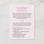 Waistrainer Voordelen veelgestelde troebel Visitekaartje (Voorkant)