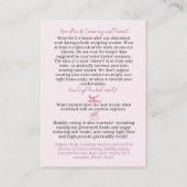 Waistrainer Voordelen veelgestelde troebel Visitekaartje (Achterkant)