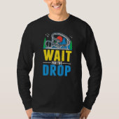 Wait for the drop Amusement Park Roller Coaster  T-shirt (Voorkant)