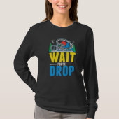 Wait for the drop Amusement Park Roller Coaster T-shirt (Voorkant)