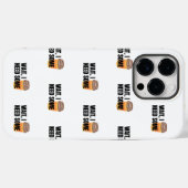 Wait, I Need Coffee – Funny Coffee Cup Quote Desig Case-Mate iPhone Case (Achterkant (horizontaal))