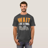Wait I See A Rock Geology Rock Collecting gift T-shirt (Voorkant volledig)