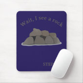 Wait I See a Rock Mouse Pad Rockhound Gift Muismat (Met muis)