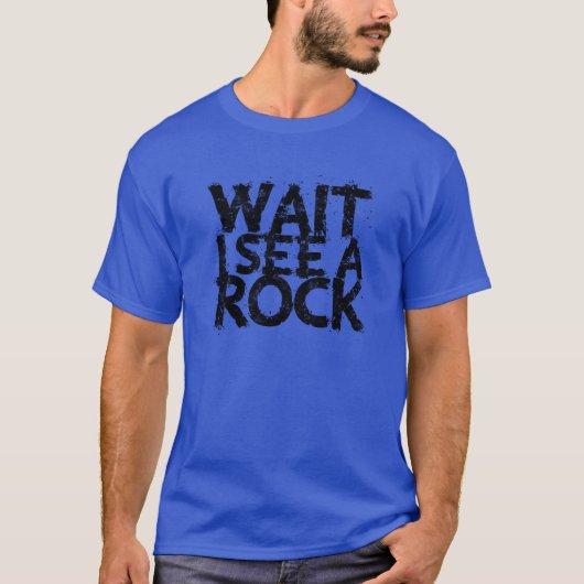 Wait I see a rock nature T-shirt (Voorkant)