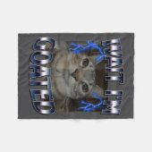 Wait I'm Goated Cat Funny Cat Meme Men Women Kids  Fleece Deken (Voorkant (Horizontaal))