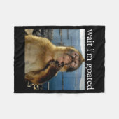 Wait I'm Goated Funny Thinking Monkey Meme Brainro Fleece Deken (Voorkant (Horizontaal))