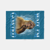 Wait I'm Goated Funny Thinking Monkey Meme Brainro Fleece Deken (Voorkant (Horizontaal))