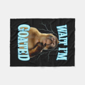 Wait I'm Goated Funny Thinking Monkey Meme Brainro Fleece Deken (Voorkant (Horizontaal))