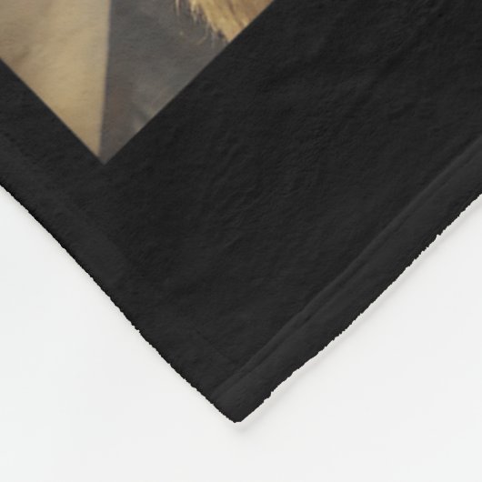 Wait I'm Goated Funny Thinking Monkey Meme Gen Z H Fleece Deken (Hoek)