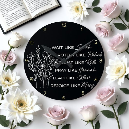 Wait Like Sarah Christian Women's Virtues Design Ronde Klok