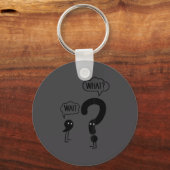 Wait What - Funny Englieacher Grammar Men Women Gi Sleutelhanger (Voorkant)