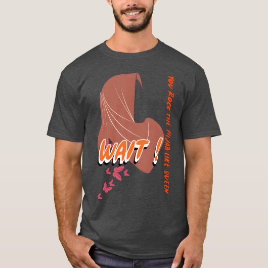 wait You Rock the Hijab like a queenTshirt girl T-shirt (Voorkant)