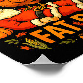 Wait Your Turn Fat Boy Funny Thanksgiving Santa An Poster (Hoek)