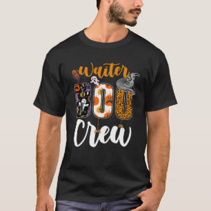 Waiter Boo Crew Ghost Funny Halloween Matching T-shirt